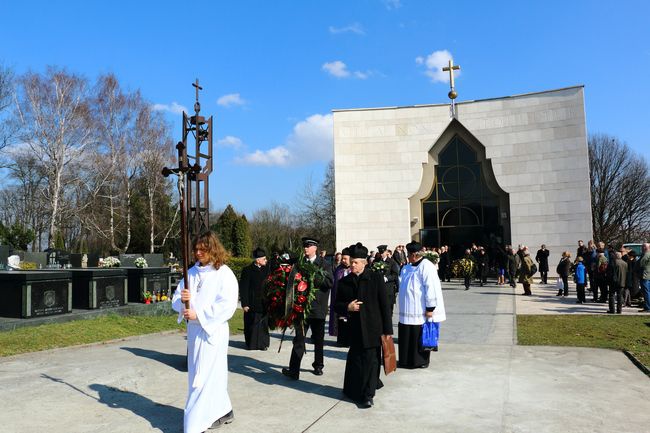 Pogrzeb artysty malarza Bolesława Szpechta