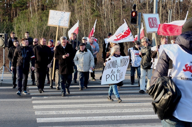 Blokada drogi krajowej nr 16