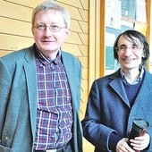 Prof. Ireneusz Ziemiński z US (z lewej) i prof. Jacek Wojtysiak z KUL dyskutowali na temat nieśmiertelności człowieka