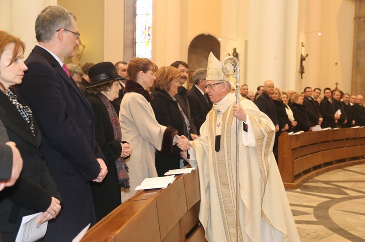 Prezydenci Węgier i Polski w katowickiej katedrze