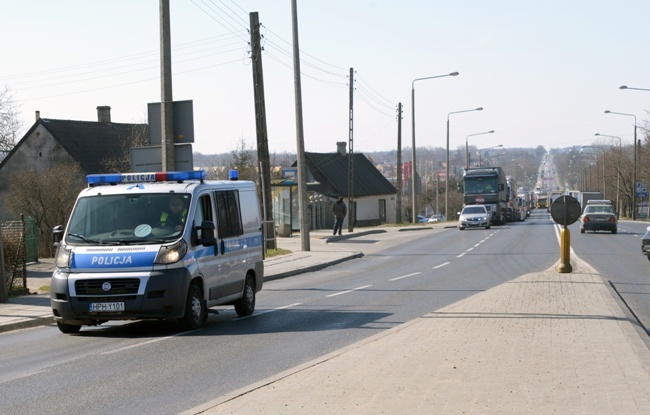 Protest transportowców w Radomiu