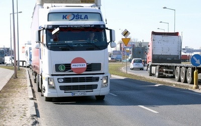 Protest transportowców w Radomiu