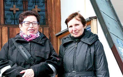 Anna Pasek i Maria Wojtowicz, pomysłodawczynie lubelskiej pielgrzymki stacyjnej