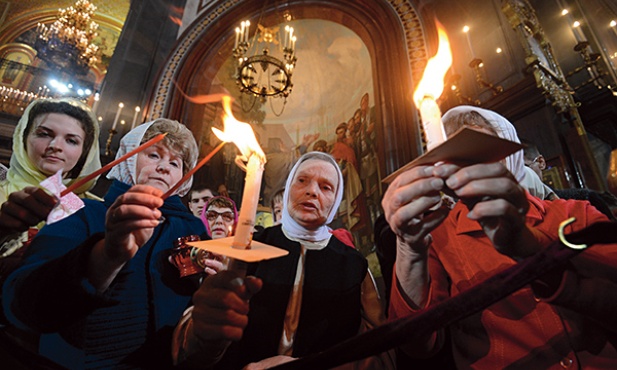 Wielkanoc w soborze katedralnym Zbawiciela w Moskwie