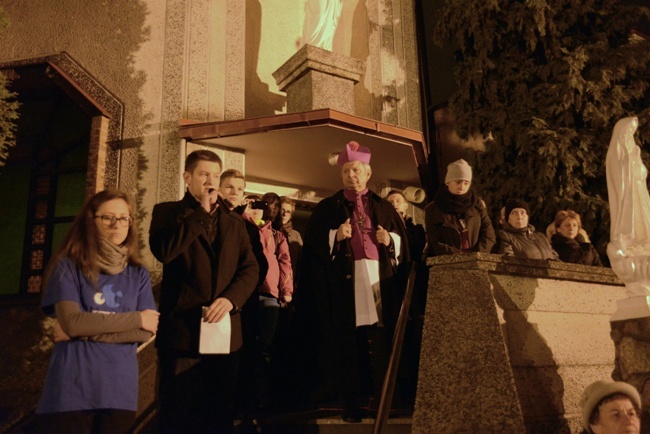 Powitanie symboli ŚDM w diecezji radomskiej
