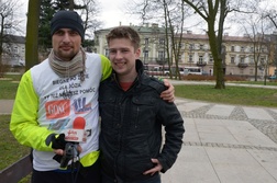 Z Duszanem Augustynem w parku Kościuszki w Radomiu