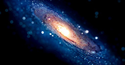 Galaktyka spiralna,  podobna do naszej  galaktyki Drogi Mlecznej