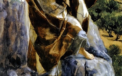 James (Jacques) Tissot „Dobry Pasterz” gwasz na papierze, 1886–1894 Brooklyn Museum, Nowy Jork
