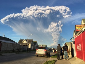 Wulkan Calbuco szaleje