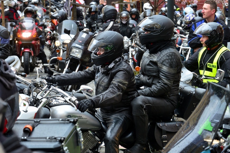 Motocykliści w Nowej Rudzie