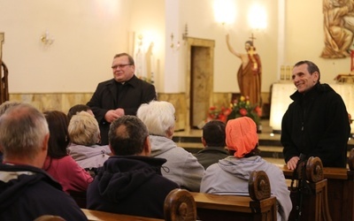 Powitanie pielgrzymów w kościele św. Franciszka z Asyżu w Wapienicy