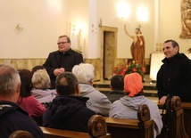 Powitanie pielgrzymów w kościele św. Franciszka z Asyżu w Wapienicy