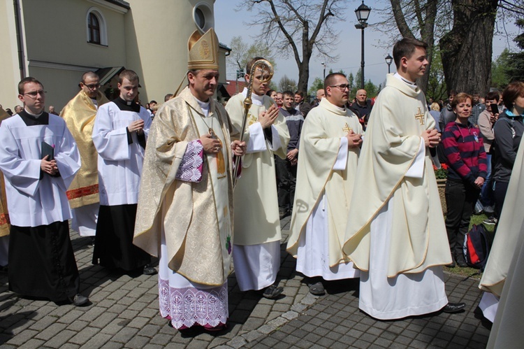 Msza św. pielgrzymów w Hałcnowie