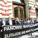 Niemy protest filharmoników krakowskich