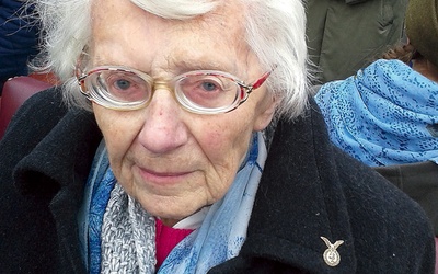 Ewa Ludkiewicz była gościem honorowym gdańskiej Parady Niepodległości w 2014 roku