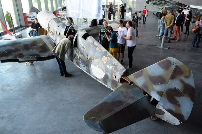 Zabytkowy Caudron w Muzeum Lotnictwa Polskiego