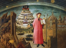„Boska komedia” Dantego Alighieri, fresk w katedrze we Florencji
