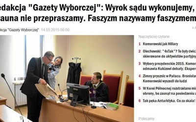 GW przeprasza, ale nie przeprasza