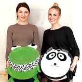 Irena Reszka (z prawej) wraz ze wspólniczką tworzą produkty z łuski gryczanej  dla dzieci i matek 
