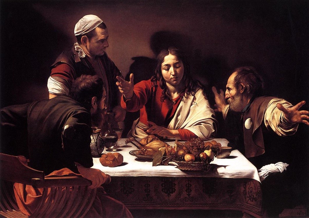  Wieczerza w Emaus, 1601 National Galery, Londyn Michelangelo Merisi da Caravaggio (1571–1610)