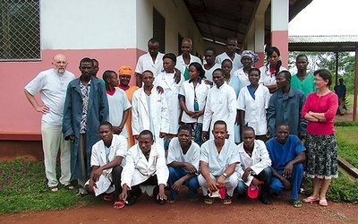Spotkanie z personelem szpitala w Bagandou