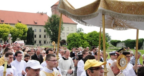 Boże Ciało w Krakowie - Msza św. na Wawelu