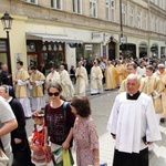 Boże Ciało w Krakowie - procesja z Wawelu na Rynek Główny - cz. 1