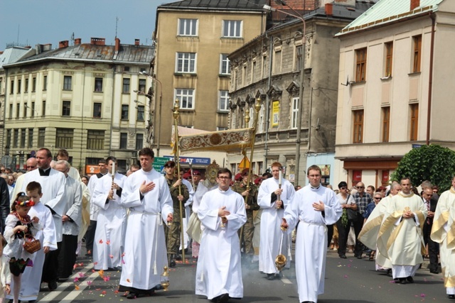 Procesja Bożego Ciała ulicami Bielska-Białej