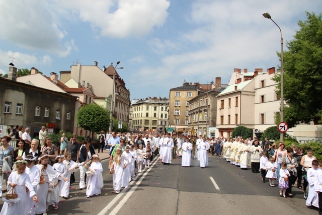 Procesja Bożego Ciała ulicami Bielska-Białej