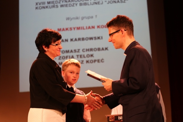 Gala 18. Konkursu Wiedzy Biblijnej "Jonasz" 2015