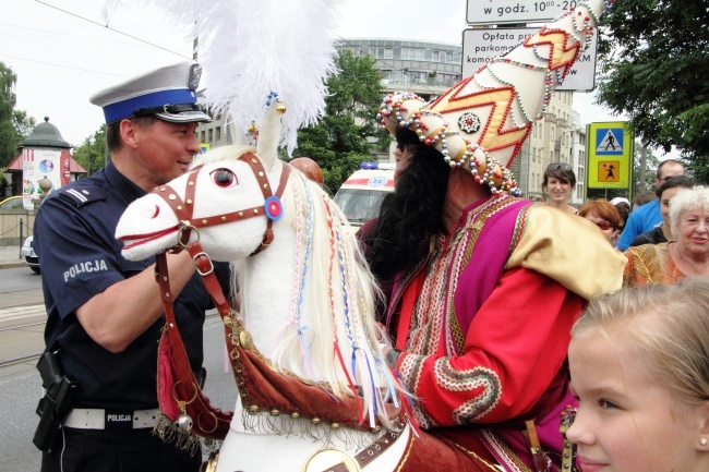 Lajkonik harcuje w Krakowie