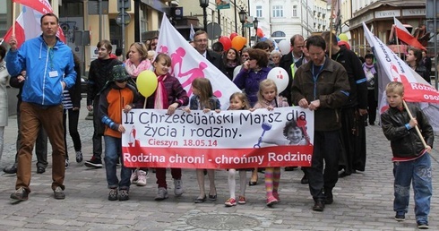 Po raz trzeci ulicami Cieszyna przejdzie Marsz dla Życia i Rodziny