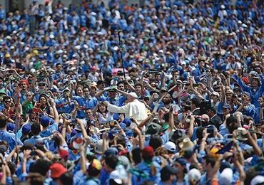  13.06. 2015. Watykan. Audiencja papieża Franciszka dla włoskich skautów.