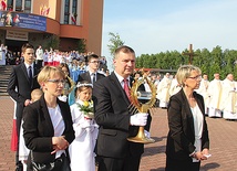 Powitanie obrazu i relikwii w parafii pw. bł. Karoliny w Tarnowie 