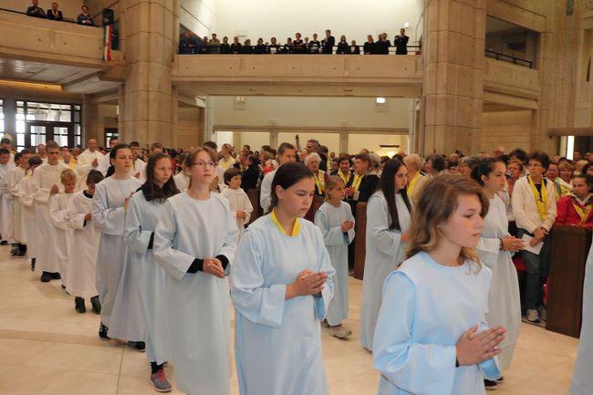 Pielgrzymka Węgrów do sanktuarium Jana Pawła II w Krakowie