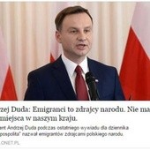 Hejterzy spreparowali wypowiedź Dudy