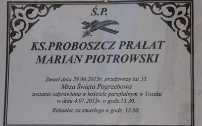 Pogrzeb śp. ks. Mariana Piotrowskiego cz. 1