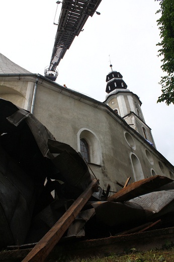 Skutki huraganu w Międzylesiu