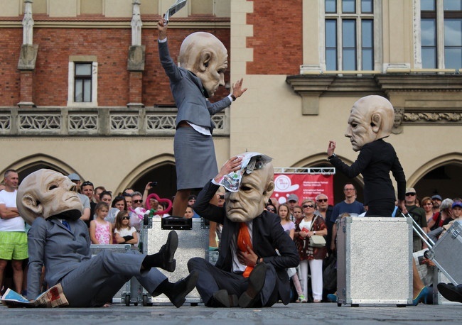 Festiwal teatrów ulicznych w Krakowie - niedziela