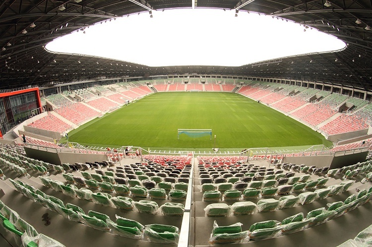 Nowy Stadion w Tychach - w środku