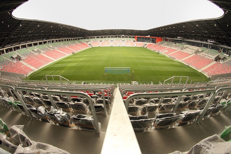 Nowy Stadion w Tychach - w środku