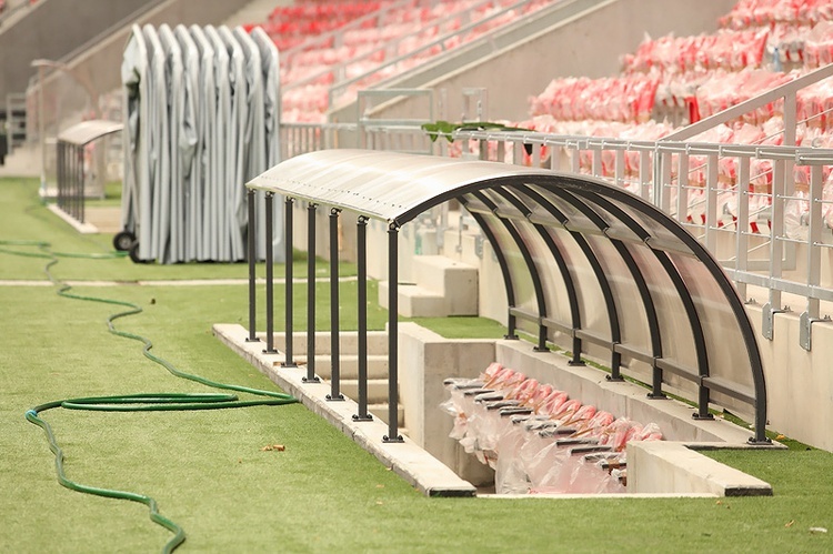 Nowy Stadion w Tychach - w środku