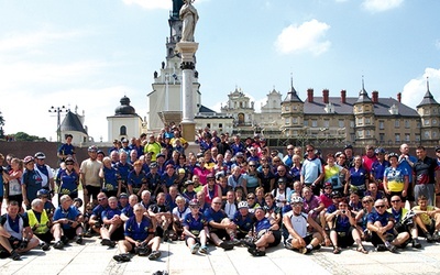  Lipiec 2014.  Szczęśliwi cykliści  na Jasnej Górze