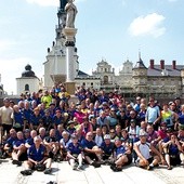  Lipiec 2014.  Szczęśliwi cykliści  na Jasnej Górze