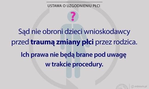 Skandaliczne zapisy ustawy o uzgodnieniu płci