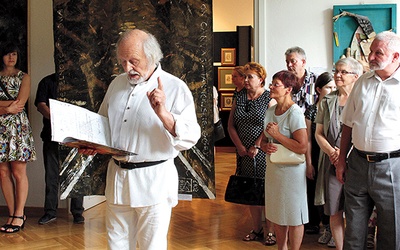  Profesor Werner Lubos jest pomysłodawcą plenerów i twórcą wystawy prezentowanej  w Nakle Śląskim