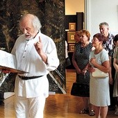  Profesor Werner Lubos jest pomysłodawcą plenerów i twórcą wystawy prezentowanej  w Nakle Śląskim