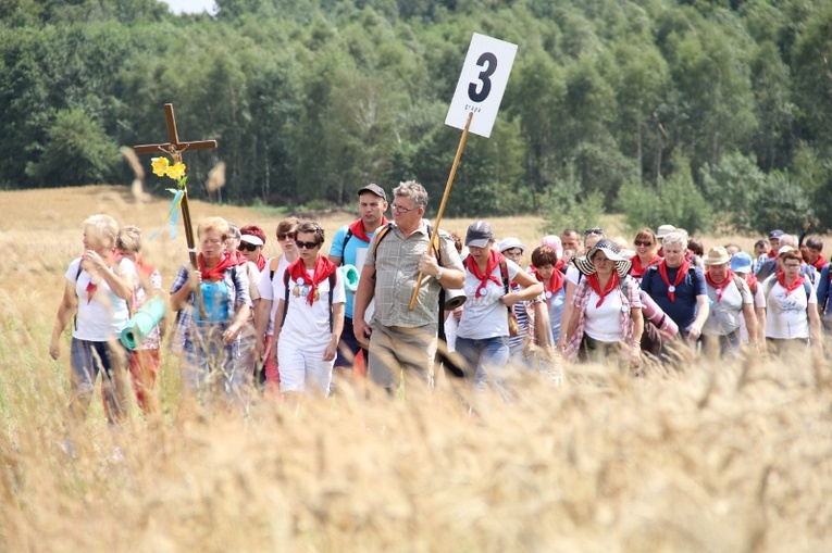 70. Pielgrzymka Rybnicka - dzień pierwszy - w drodze