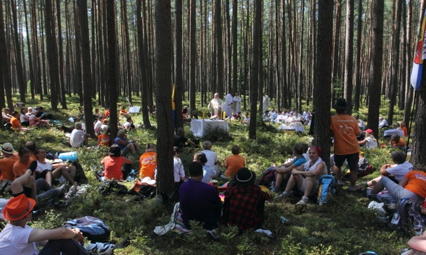 Eucharystia pod sosną