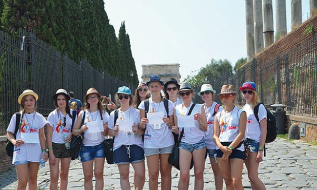  Młodzież z diecezji płockiej od 20 do 28 lipca przemierzała Wieczne Miasto wzdłuż i wszerz